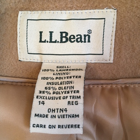 L.L. Bean Lambs Wool Peacoat size 14 Regular - Picture 2 of 6